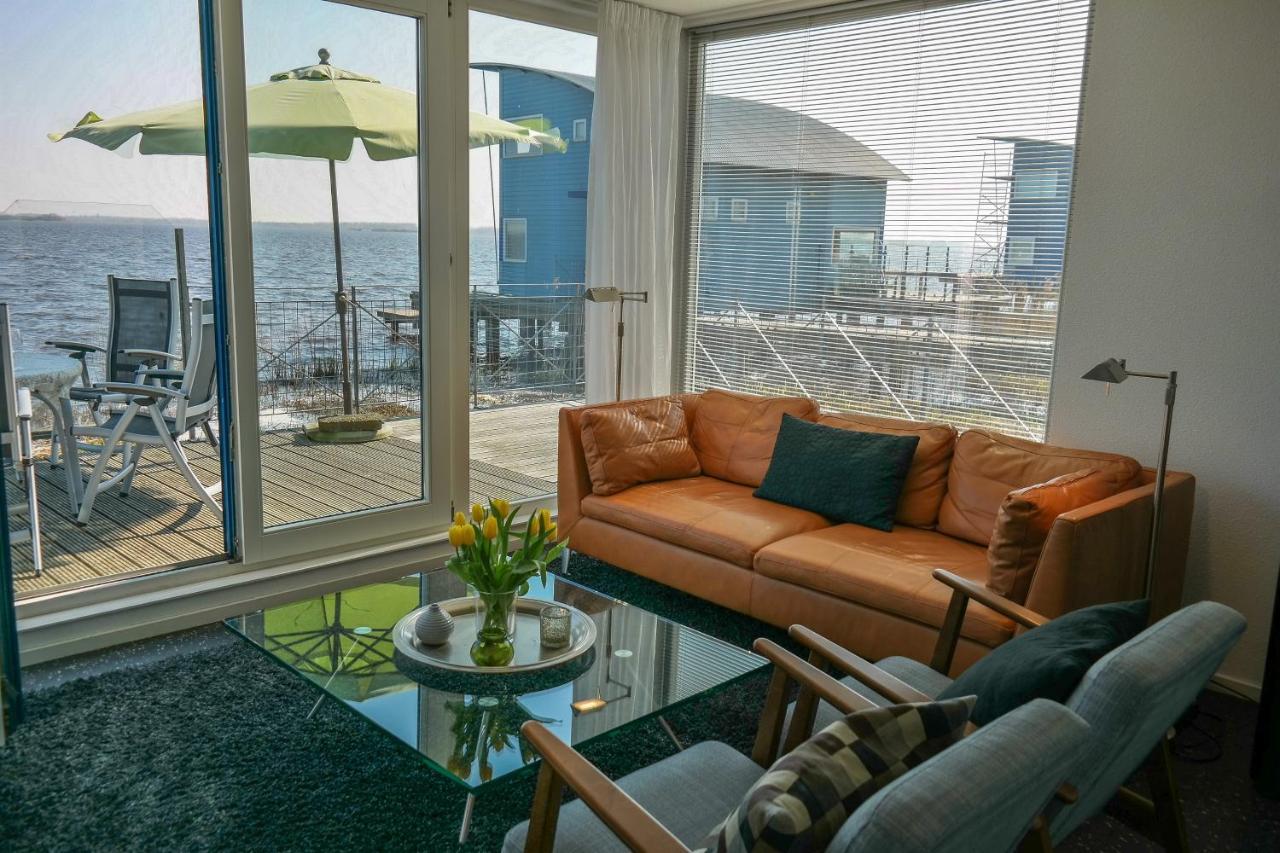 6 Pers. Waterfront Home Seeblick, Equipped Stilt House On The Water Anjum Екстер'єр фото